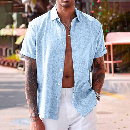 Camisa Hombre Ligera Estilo Verano - Vestiria