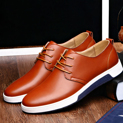 Zapatos cómodos de piel para caminar