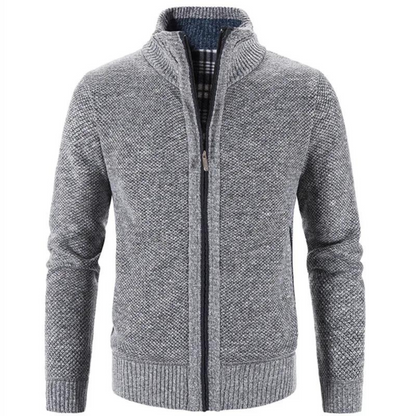Chaqueta de punto cuello alto abrigada - Vestiria