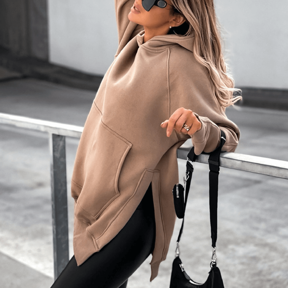 Sudadera Mujer Capucha Cuello Alto - Vestiria