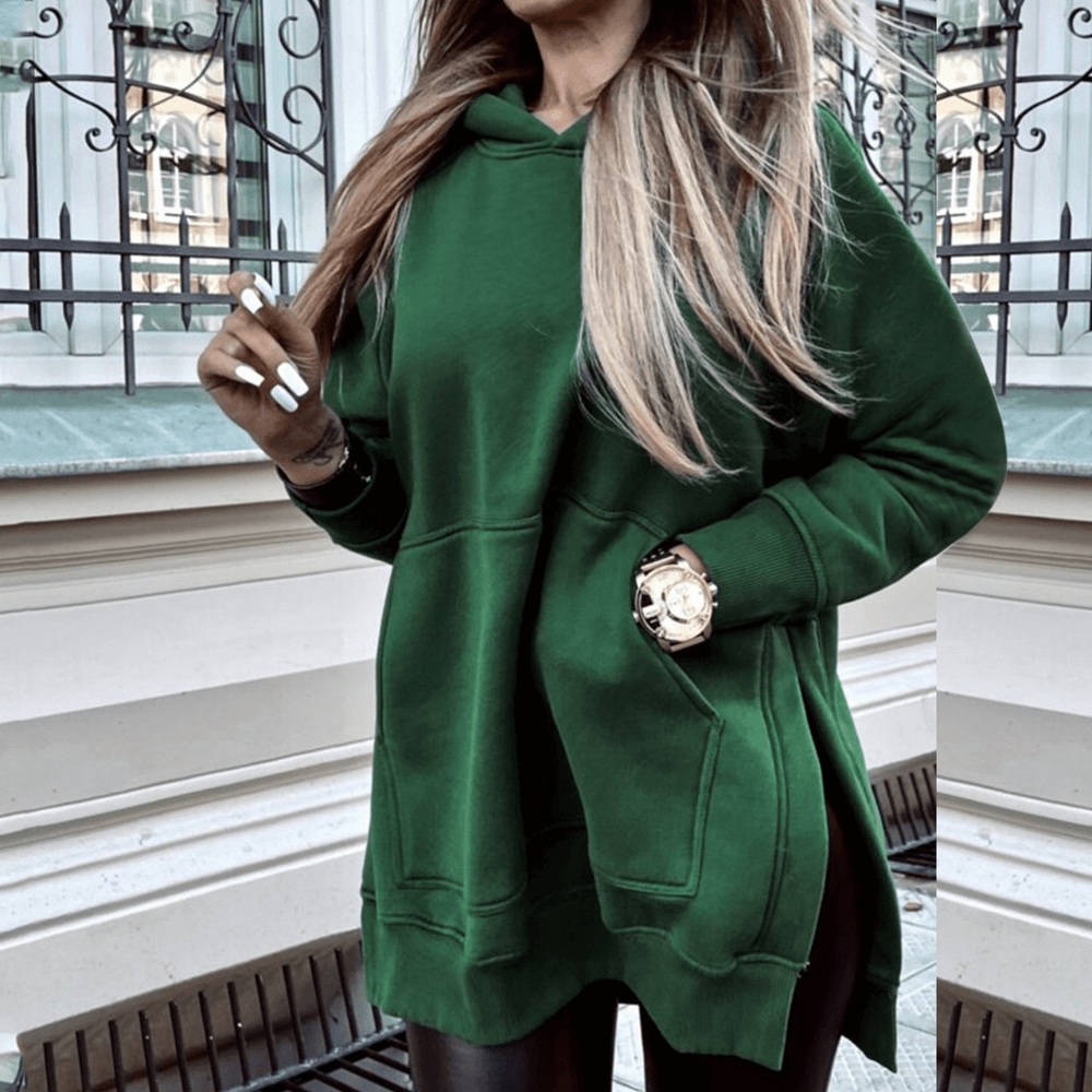 Sudadera Mujer Capucha Cuello Alto