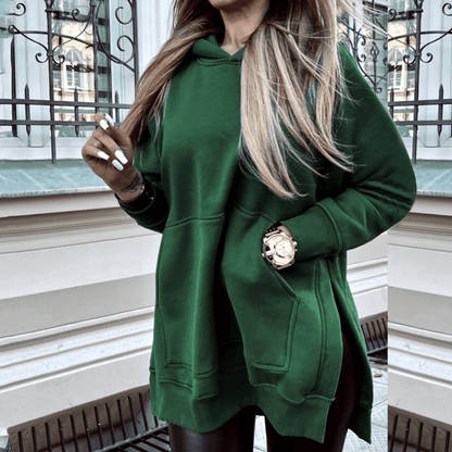 Sudadera Mujer Capucha Cuello Alto
