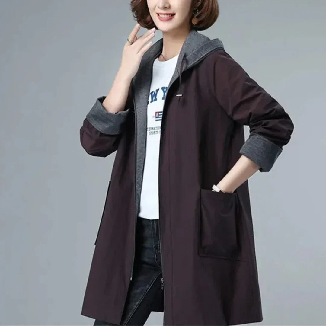 Chaqueta Invierno Mujer Abrigo Largo Impermeable