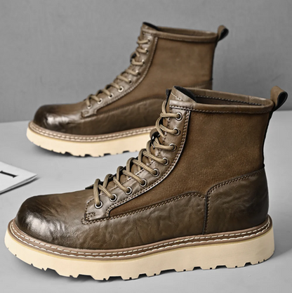 Botas de cuero hombre elegantes y resistentes