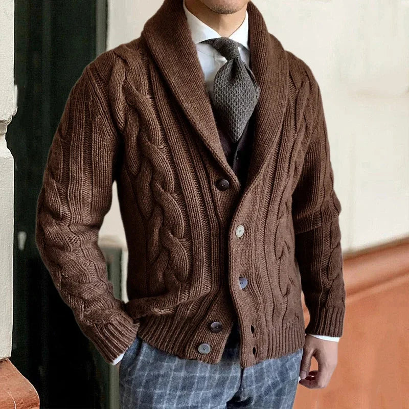 Cárdigan Hombre Abrigado Invierno