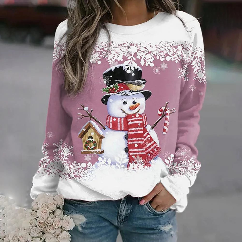 Sudadera Festiva de Invierno para Mujer