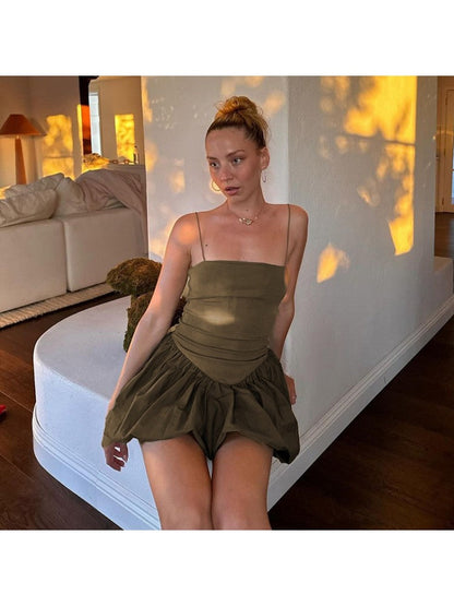 Vestido Corto Elegante Mujer Verano