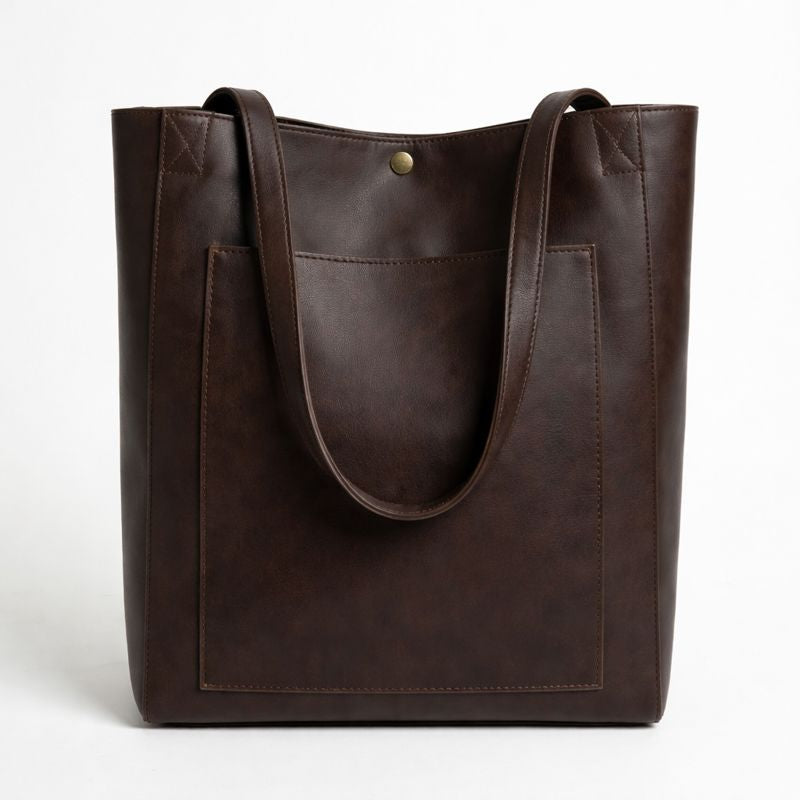 Bolso de Mano Cuero Grande Mujer - Clara Moda