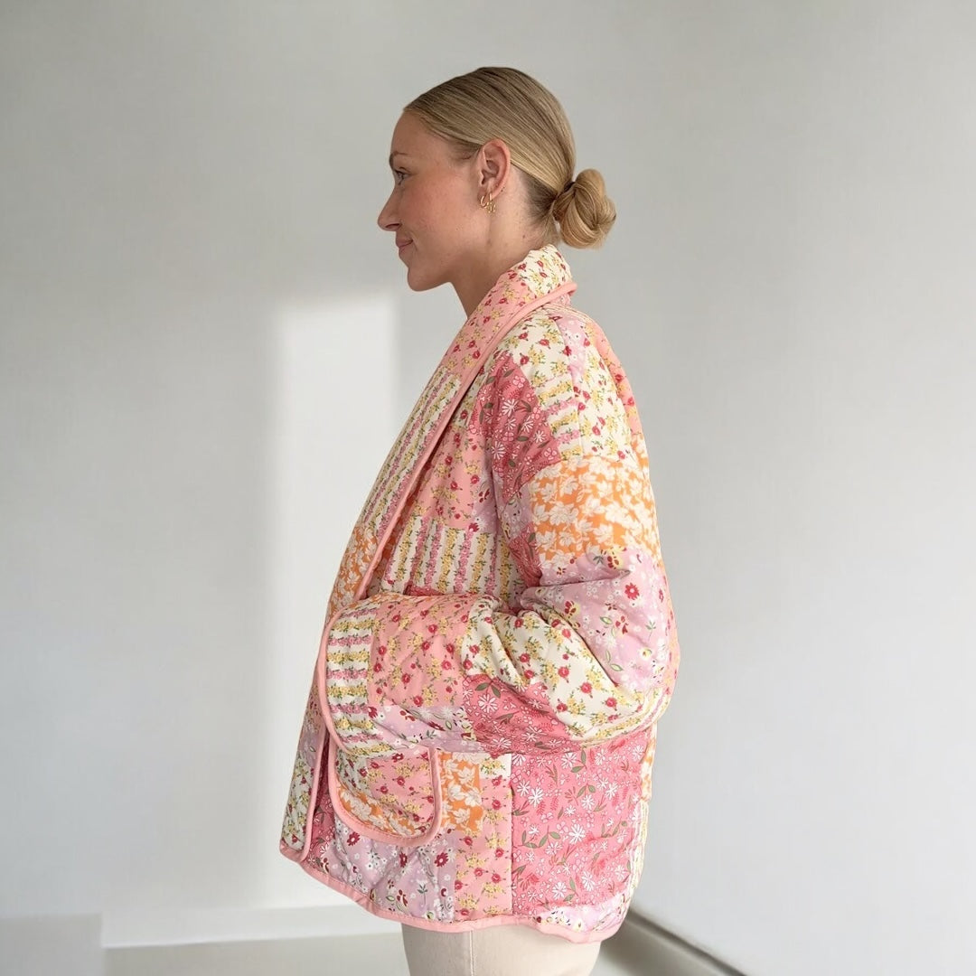 Chaqueta acogedora Floral Mujer