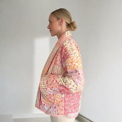 Chaqueta acogedora Floral Mujer