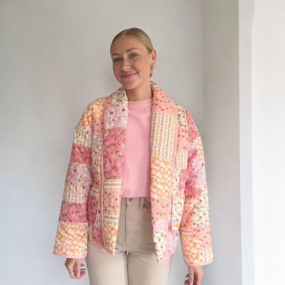 Chaqueta acogedora Floral Mujer