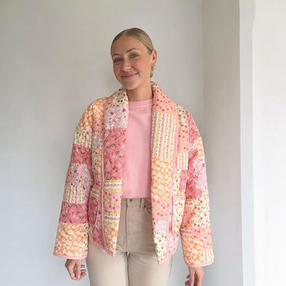 Chaqueta acogedora Floral Mujer