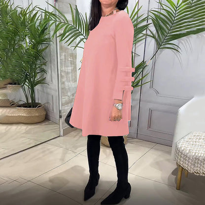 Vestido Mujer Manga Larga Cómodo