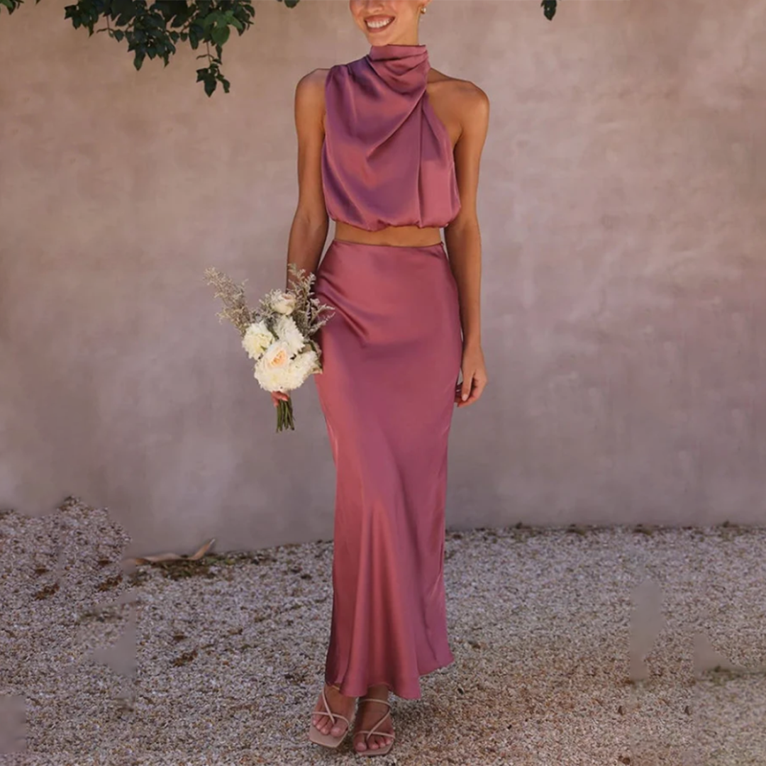 Falda Larga Elegante Mujer