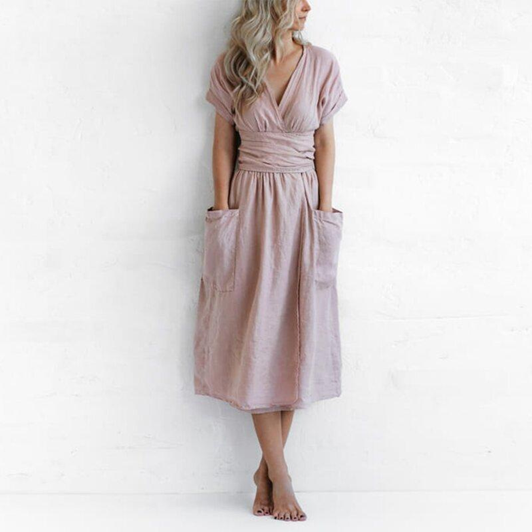 Vestido Viento Elegante Escote V