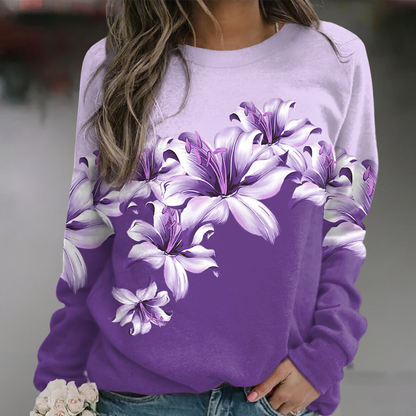Sudadera Floral Mujer Estilo Boho