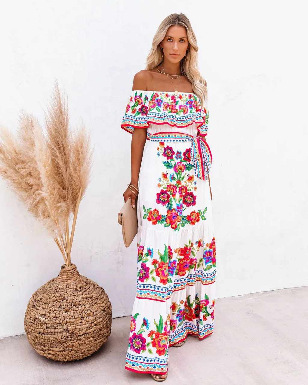 Maxi Playa Estampado Floral - Vestiria