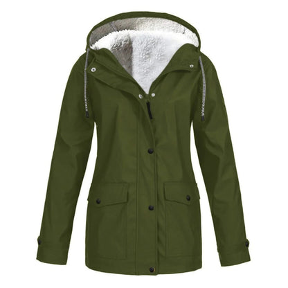 Chaquetón Mujer Impermeable Cálido Media Longitud