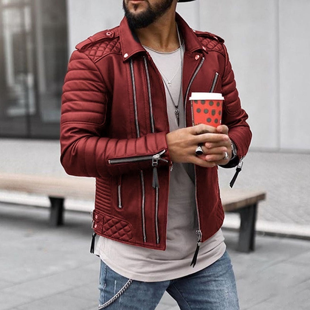 Chaqueta Moto Invierno con Bolsillos Impermeables