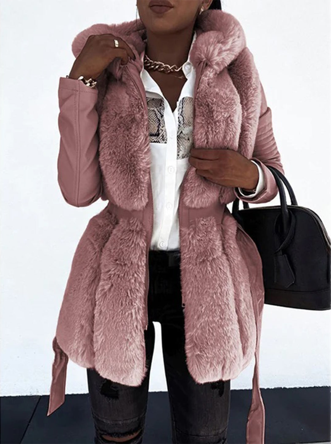 Chaquetón Invierno Mujer Corte Largo Elegante
