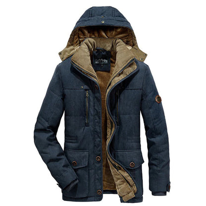 Abrigo Invierno Hombre Aislado Doble Forro