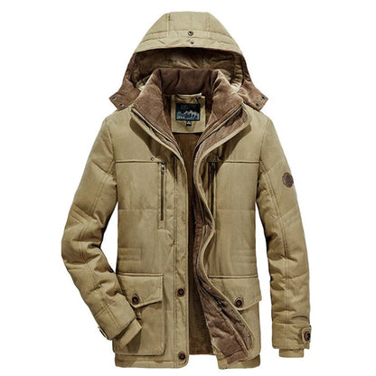 Abrigo Invierno Hombre Aislado Doble Forro
