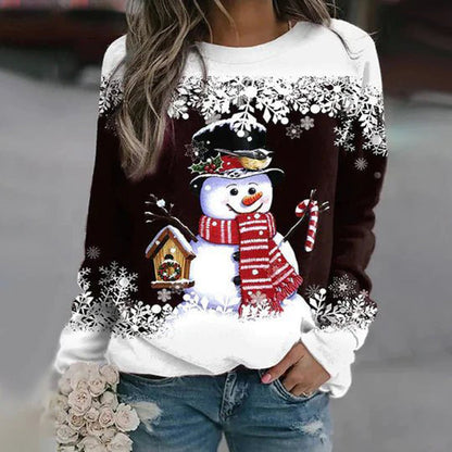 Sudadera Festiva de Invierno para Mujer