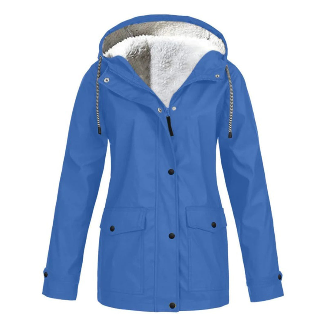Chaquetón Mujer Impermeable Cálido Media Longitud