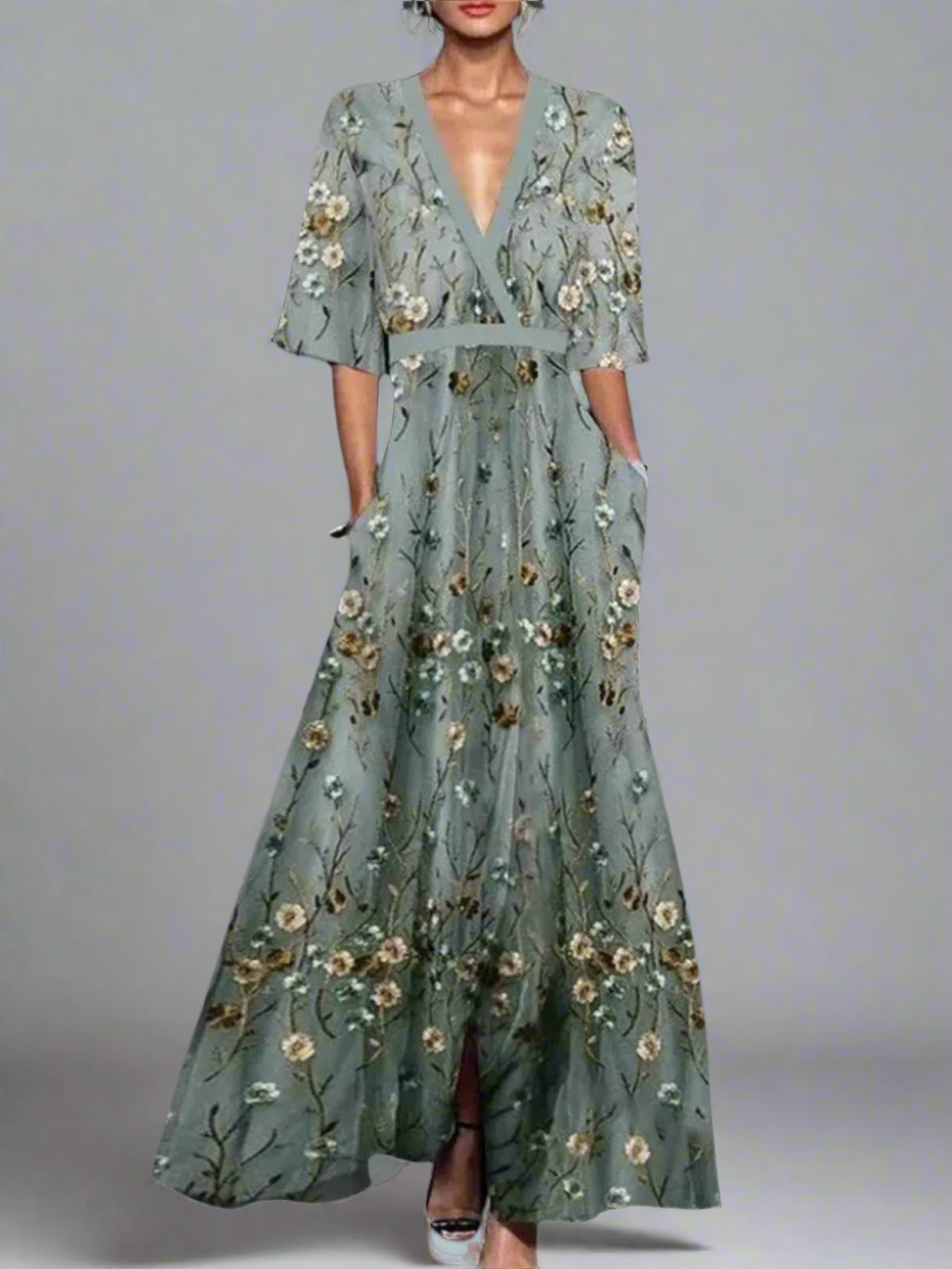 Vestido Mujer Verano Floral Elegante - Vestiria