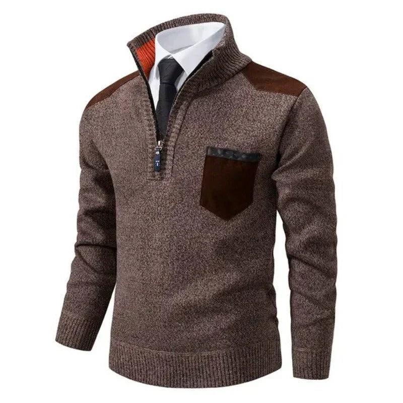 Jersey Cachemir Suave con Cremallera