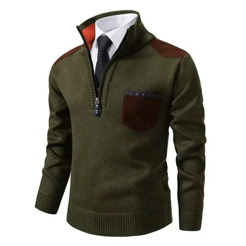 Jersey Cachemir Suave con Cremallera