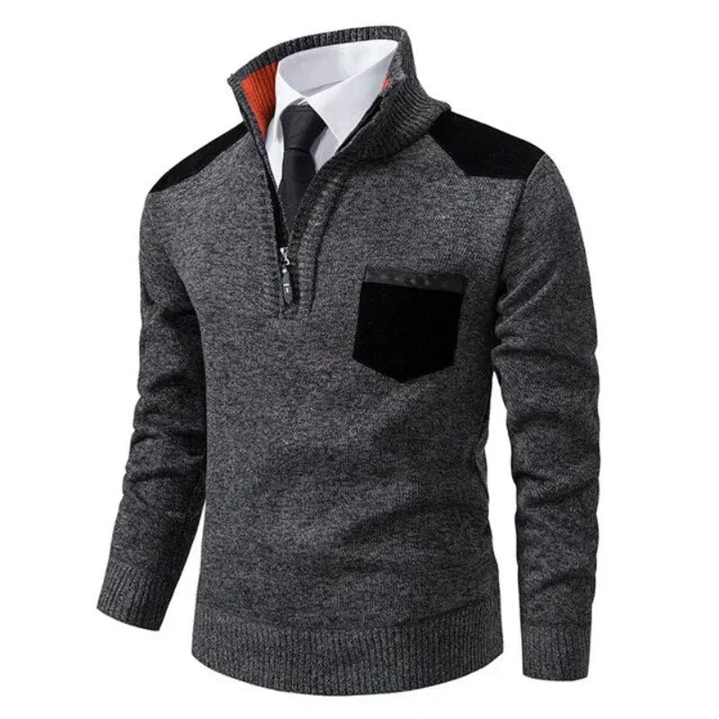 Jersey Cachemir Suave con Cremallera