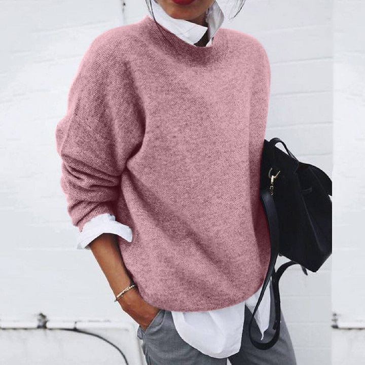 Sudadera mujer cuello redondo suave