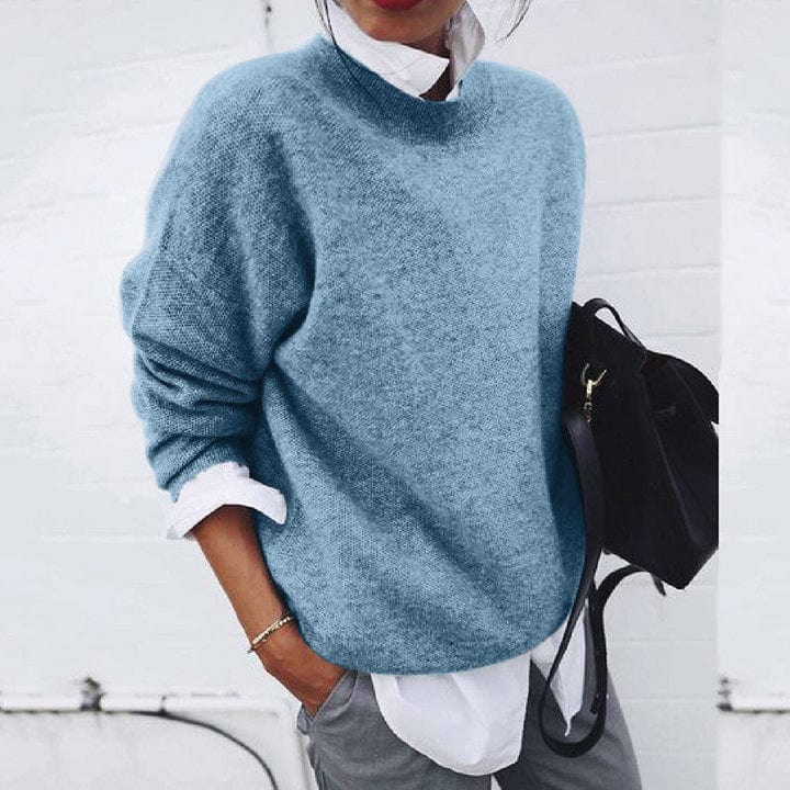 Sudadera mujer cuello redondo suave