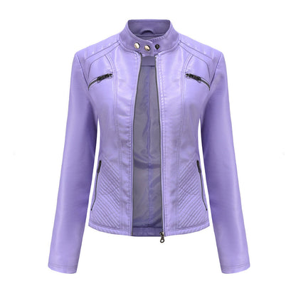 Chaqueta Cuero Mujer Estilo Rebelde