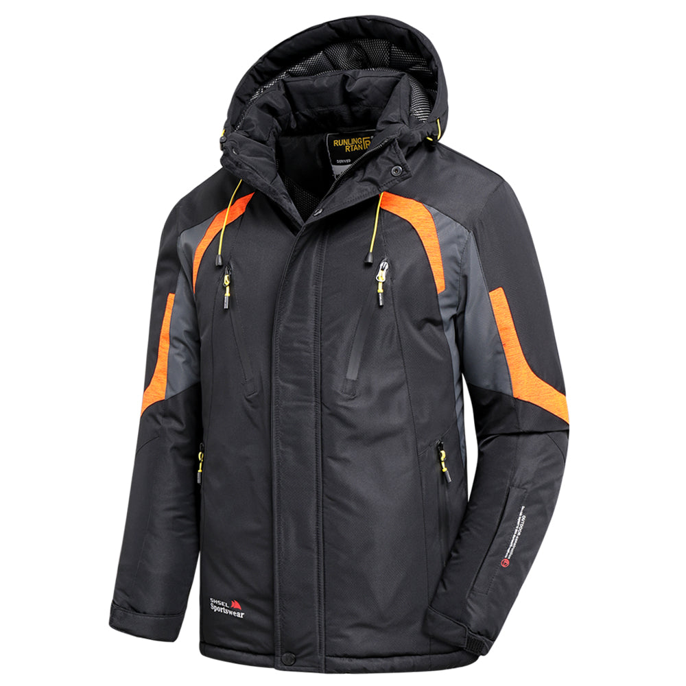 Chaqueta de lluvia impermeable con capucha para hombre