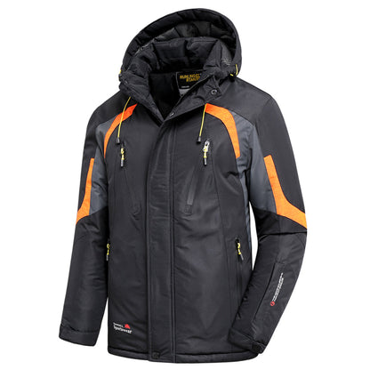 Chaqueta de lluvia impermeable con capucha para hombre