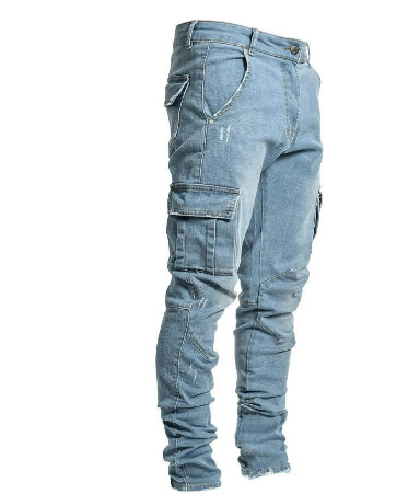Pantalones Chinos Cargo Estilo Urbano Hombre - Vestiria