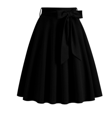 Falda Mujer Midi Elegante con Lazo - Vestiria