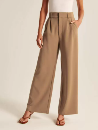Pantalones Mujer Pierna Ancha Cintura Alta