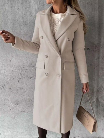 Abrigo Invierno Mujer Elegante Largo