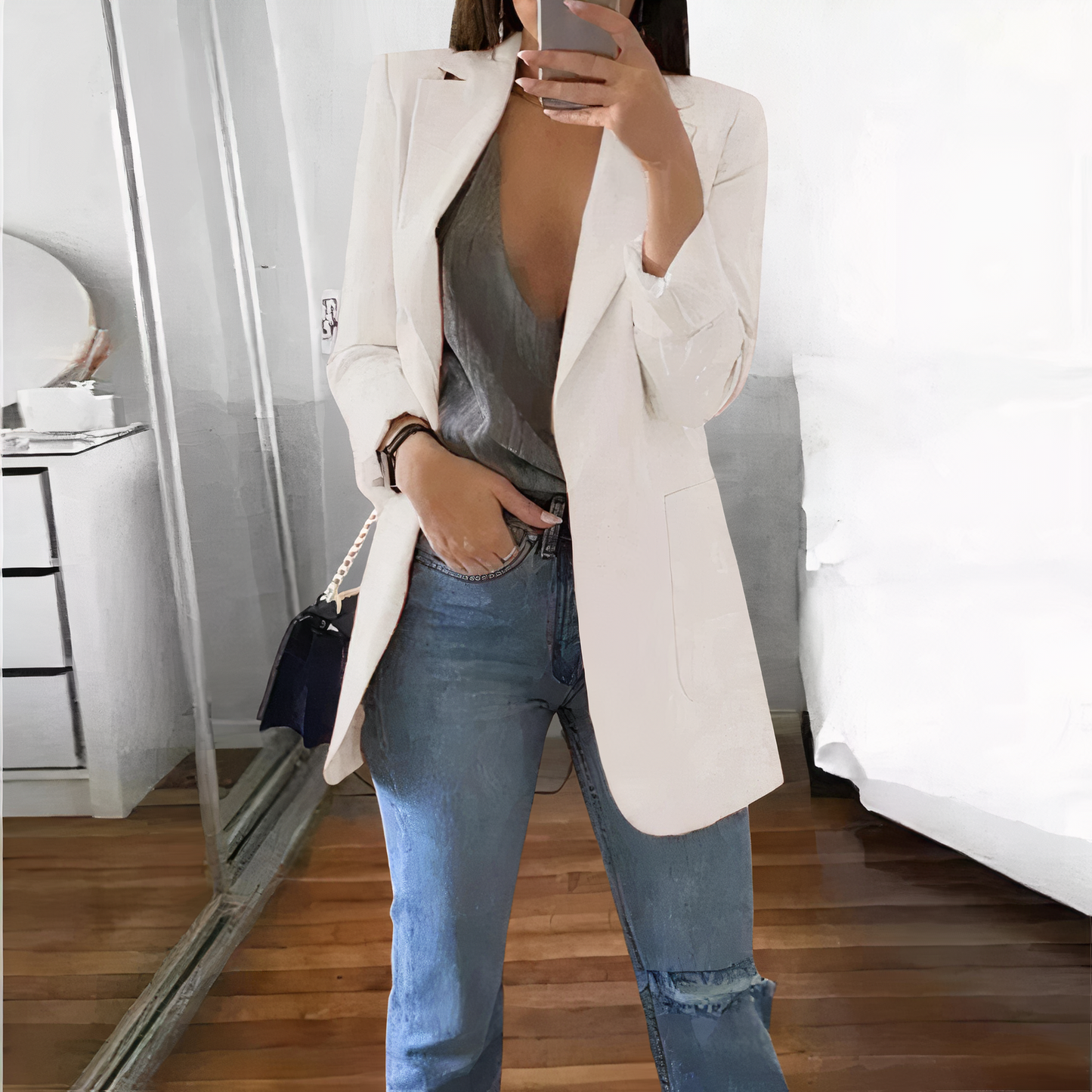 Chaqueta Mujer Elegante Moderna
