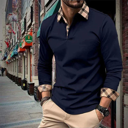 Polo de manga larga Clásico Hombre