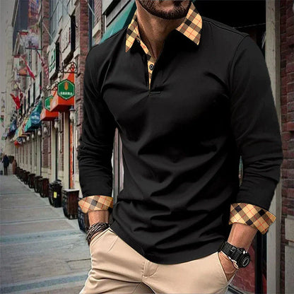 Polo de manga larga Clásico Hombre