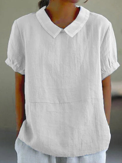 Blusa femenina ligera manga corta verano