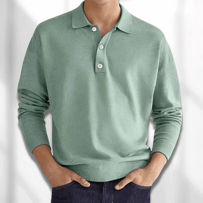 Camisa Polo Manga Larga Clásica