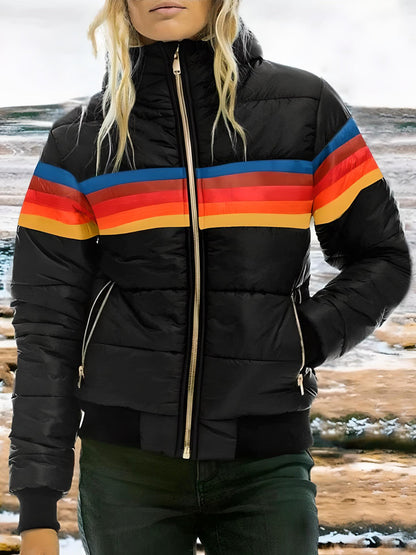Sudadera Capucha Arcoíris Cálida y Acogedora