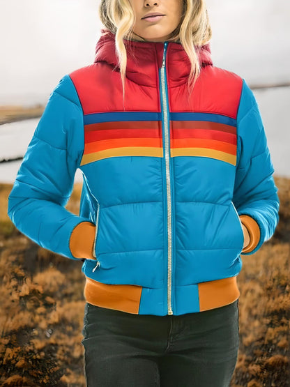 Sudadera Capucha Arcoíris Cálida y Acogedora