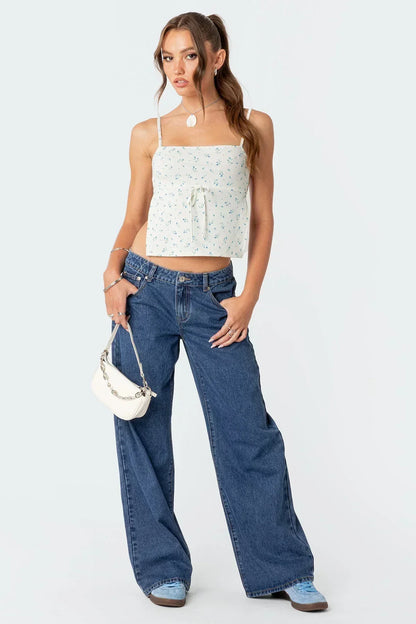 Pantalones Vaqueros Bajos Estilo Vintage - Vestiria
