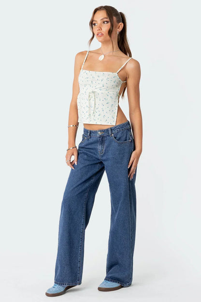 Pantalones Vaqueros Bajos Estilo Vintage